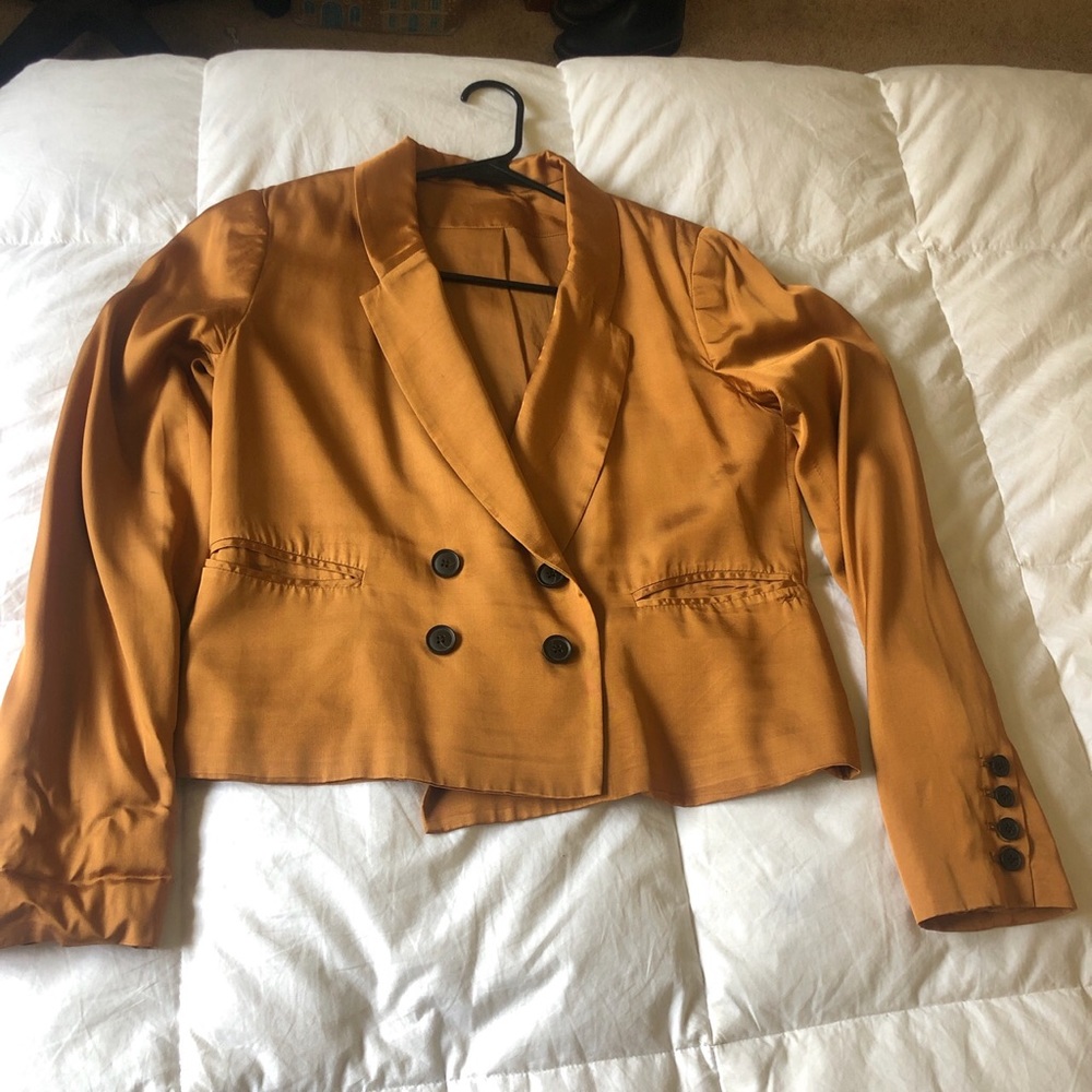 Vintage Burnt Orange Blazer